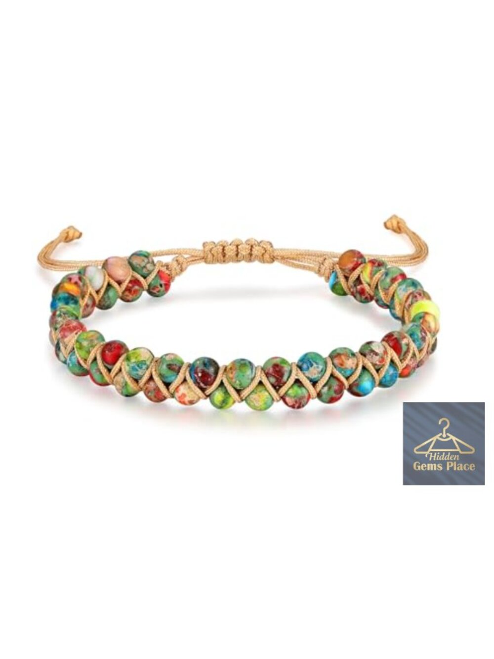 Handmade Natural Jasper Stone Double Layer Healing Bead Bracelet